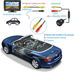 Audio Wheels AHD 1080P Car Backup Camera - 170° Wide Angle, IP68 Waterproof and Night-Vision Compatible with Car Android Monitors - Enhance Your Driving Safety