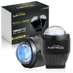 AudioWheels fog lamp with packaging on a white background

