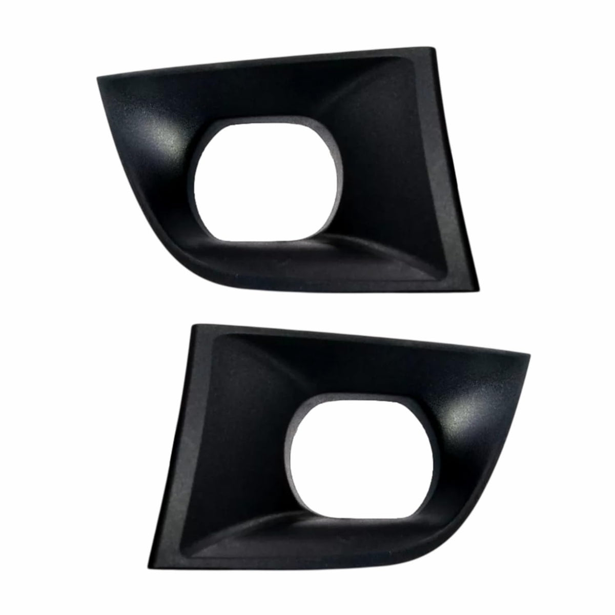 Two black car interior trim pieces 