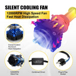 Audio Wheels 40W LED Headlight for Bike - 2000LM | 6000K White | Universal Fit | IP68 Weatherproof | Halogen Bulbs Replacement Motorcycle Headlight | 1-Year Warranty