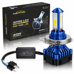 Audio Wheels 40W Universal LED Motorcycle Headlight Bulb 2000LM 6000K IP68