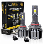 Audio Wheels 9005 HB3 Tri-Color LED Headlight 120W 15000LM 6000K 4300K 3000K IP68 Single Beam