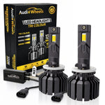 Audio Wheels H27 Tri-Color LED Headlight 120W 15000LM 6000K 4300K 3000K IP68 Single Beam