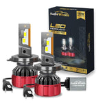 Audio Wheels H4 110W LED Headlight Conversion Kit 16000LM 6000K Cool White Pack of 2