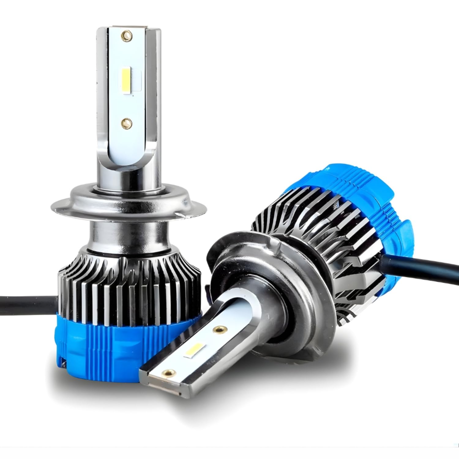 Audio Wheels H7 60W LED Headlight Bulbs 16000LM 6000K Cool White 1 Year Warranty Pack of 2