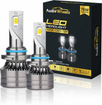 Audio Wheels LED Headlight Bulbs for Ford Honda Hyundai Toyota Creta i20 Fortuner 6000K