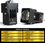 Audio Wheels Universal LED Fog Lamp Projector Unit For Car