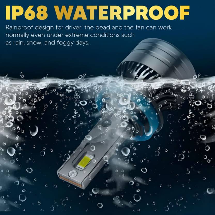 Audio Wheels H8/11-75W LED Headlight for Ford, Honda, Volkswagen, Maruti Suzuki Endeavour, CR-V, Jeep, S-Cross, Polo