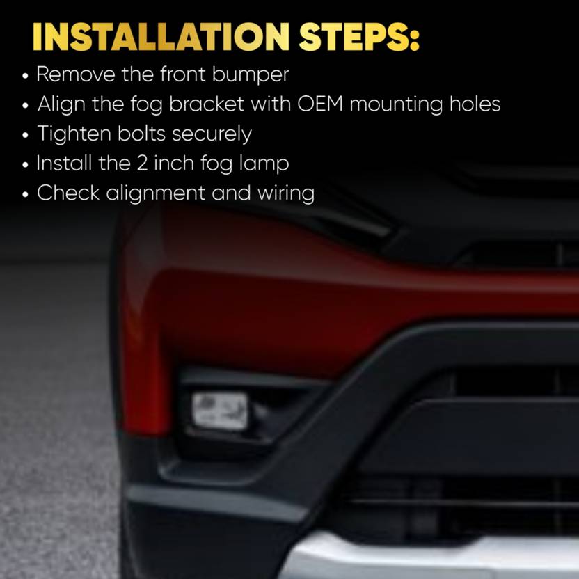 Audio Wheels Fog Lamp Frame for Maruti BRZ (Pack of 2)