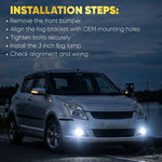 Audio Wheels Fog Lamp Frame for Maruti Swift (Pack of 2)